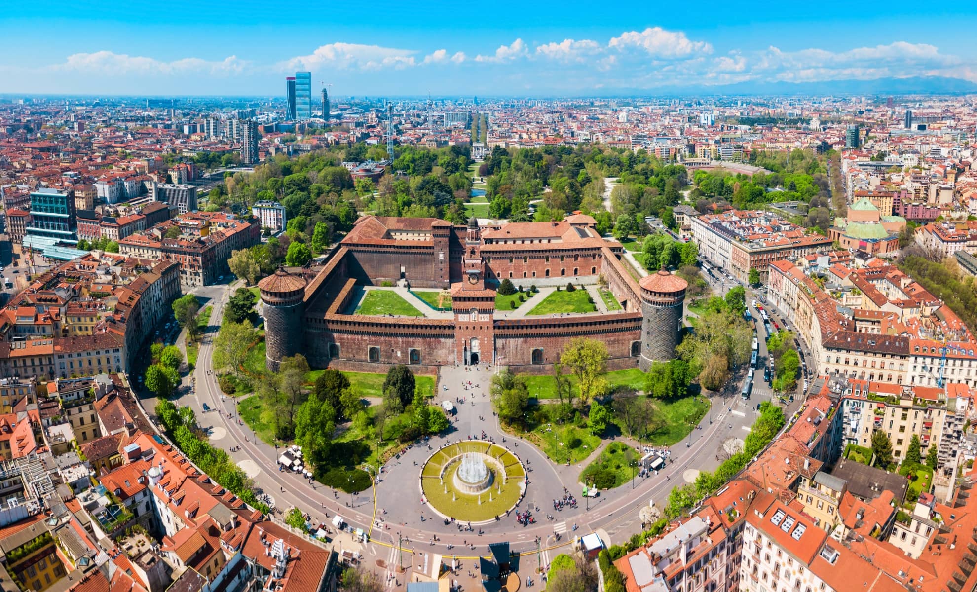 Le Chateau de Sforza Milan Italy